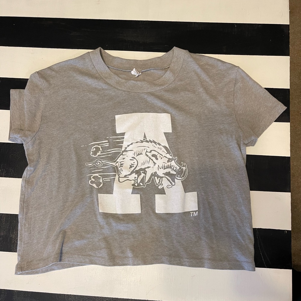 Arkansas Razorback crop top